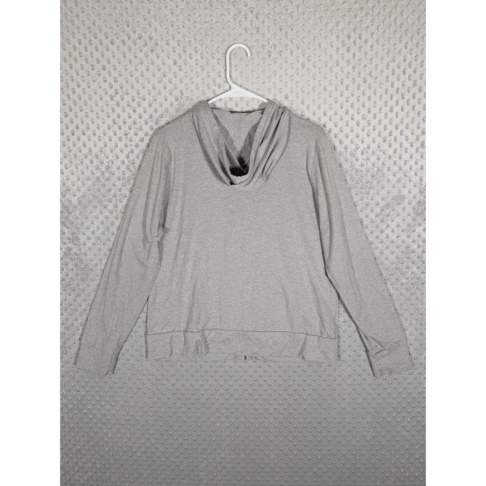 Vuori Halo Performance Hoodie 2.0 Women's XL Heathered Gray Zip Up Stretch ** - Picture 8 of 11